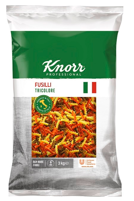 Fusilli Tricolore (Świderki w 3 kolorach) Knorr 3 kg - 